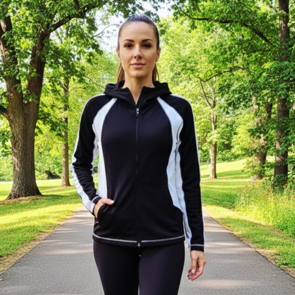 Gear Stretch Tech Running, Warm Up Jacket With Hood (L)
